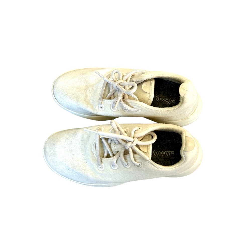 ALLBIRDS Women’s Wool Runners in White Lace Up Size 8 - Picture 6 of 7